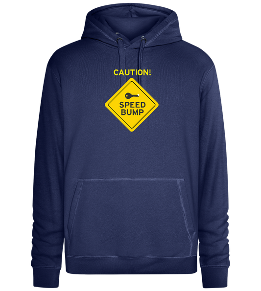 Speed Bump Design - Premium unisex hoodie_DENIM CHINA_front