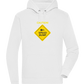 Speed Bump Design - Premium unisex hoodie_WHITE_front