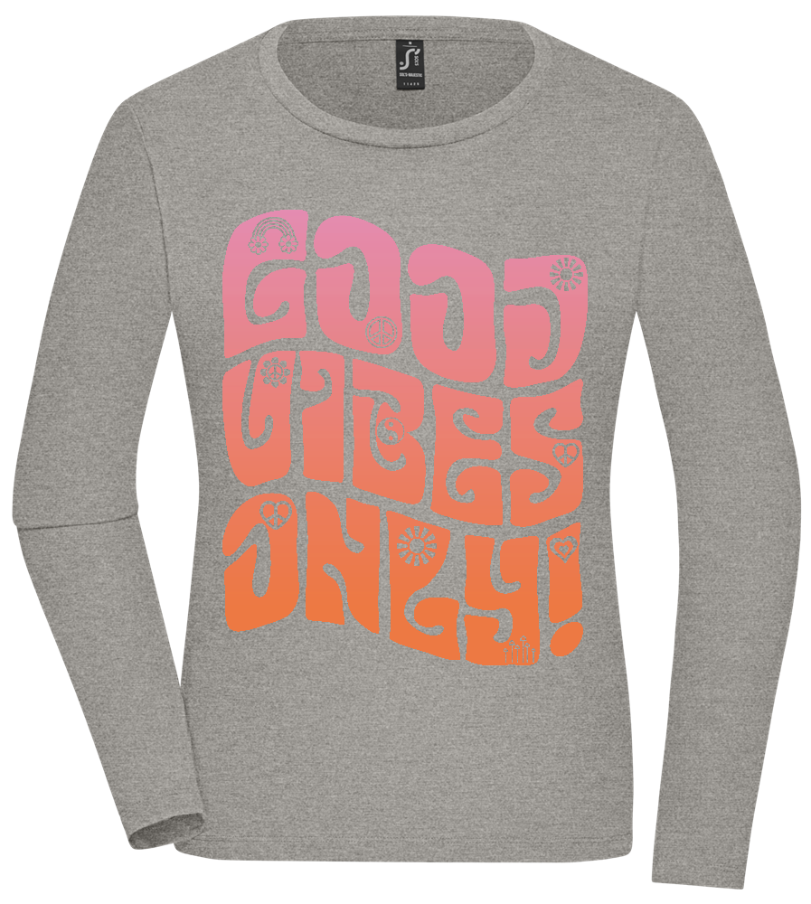 Good Vibes Design - Premium Women´s long sleeve t-shirt_ORION GREY_front