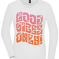 Good Vibes Design - Premium Women´s long sleeve t-shirt_WHITE_front