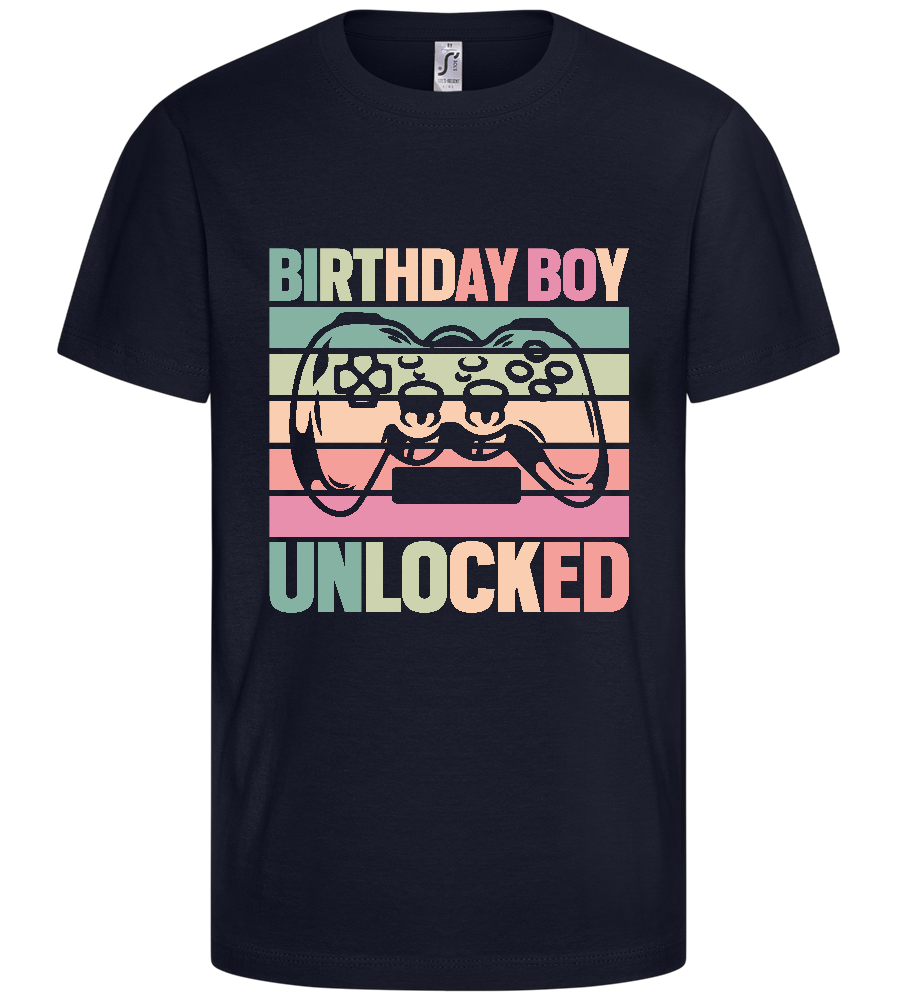 Birthday Boy design - Comfort kids fitted t-shirt_FRENCH NAVY_front