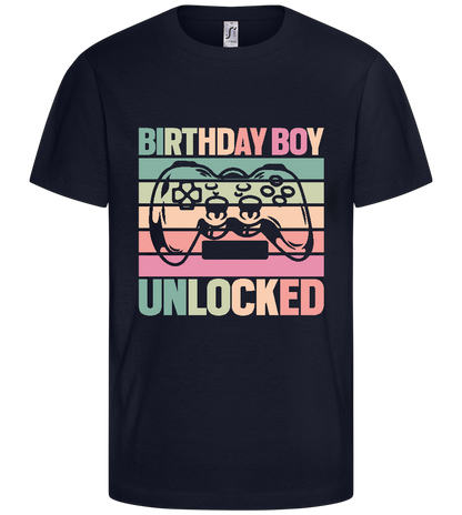 Birthday Boy design - Comfort kids fitted t-shirt_FRENCH NAVY_front