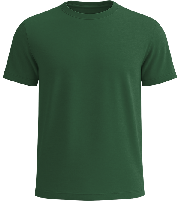 Basic unisex recycled t-shirt_BOTTLE GREEN_front