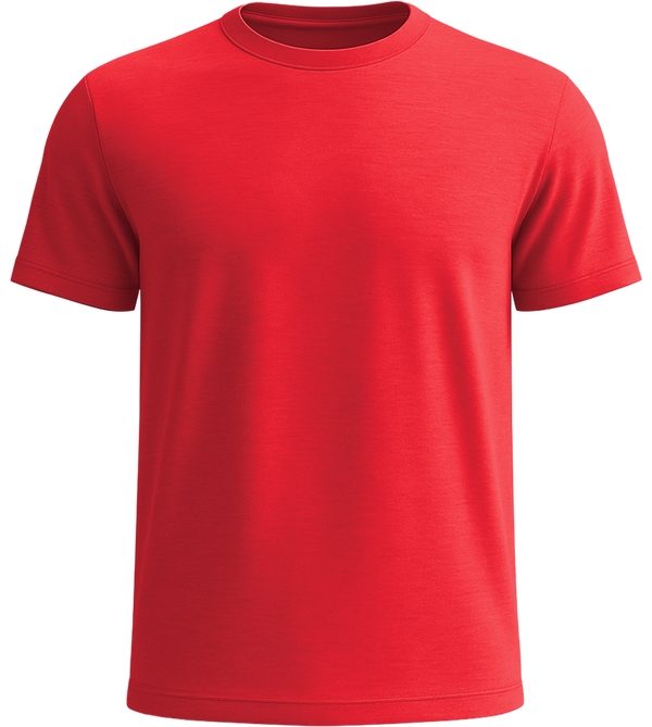 Basic unisex recycled t-shirt_BRIGHT RED_front