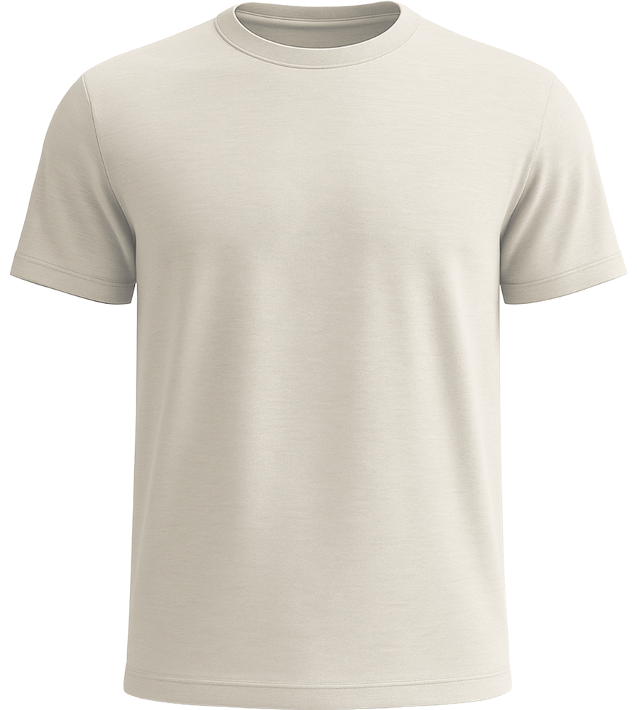 Basic unisex recycled t-shirt_NATURAL_front
