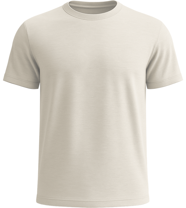 Basic unisex recycled t-shirt_NATURAL_front