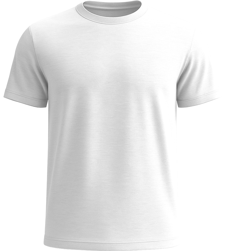 Basic unisex recycled t-shirt_WHITE_front