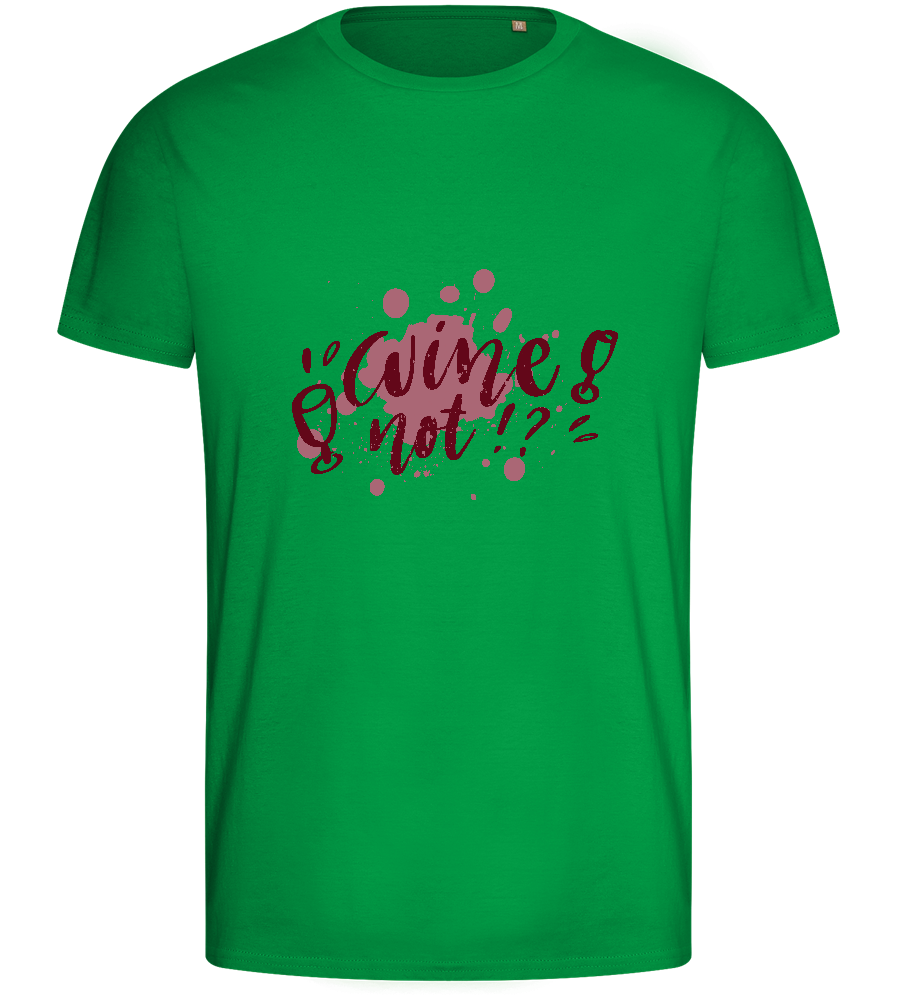 Wine Not Design - Basic men's fitted t-shirt_MEADOW GREEN_front