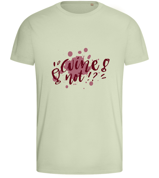 Wine Not Design - Basic men's fitted t-shirt_SILESTONE_front