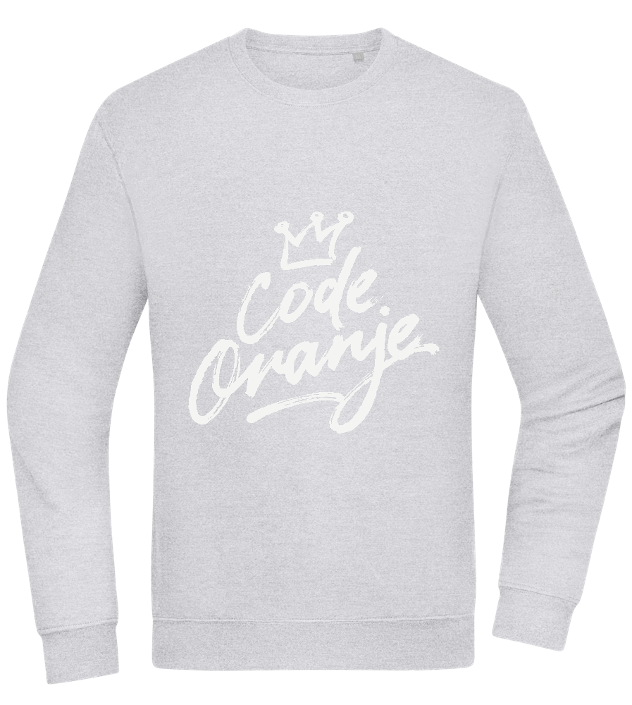 Code Oranje Kroontje Design - Comfort Essential Unisex Sweater_ORION GREY II_front