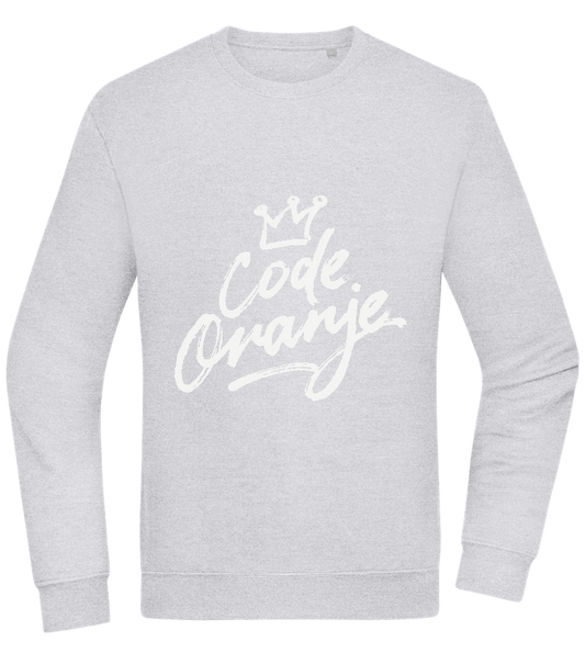 Code Oranje Kroontje Design - Comfort Essential Unisex Sweater_ORION GREY II_front