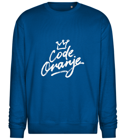 Code Oranje Kroontje Design - Comfort Essential Unisex Sweater_ROYAL_front