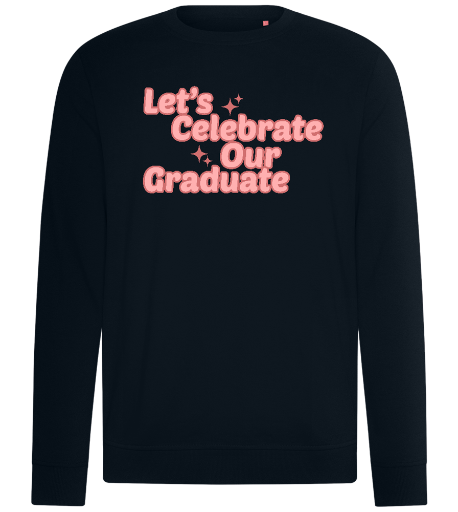 Let's Celebrate Our Graduate Design - Comfort unisex sweater_BLACK_front