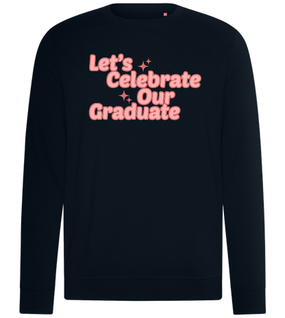 Let's Celebrate Our Graduate Design - Comfort unisex sweater_BLACK_front