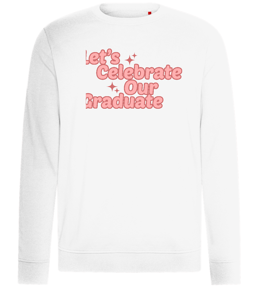 Let's Celebrate Our Graduate Design - Comfort unisex sweater_WHITE_front