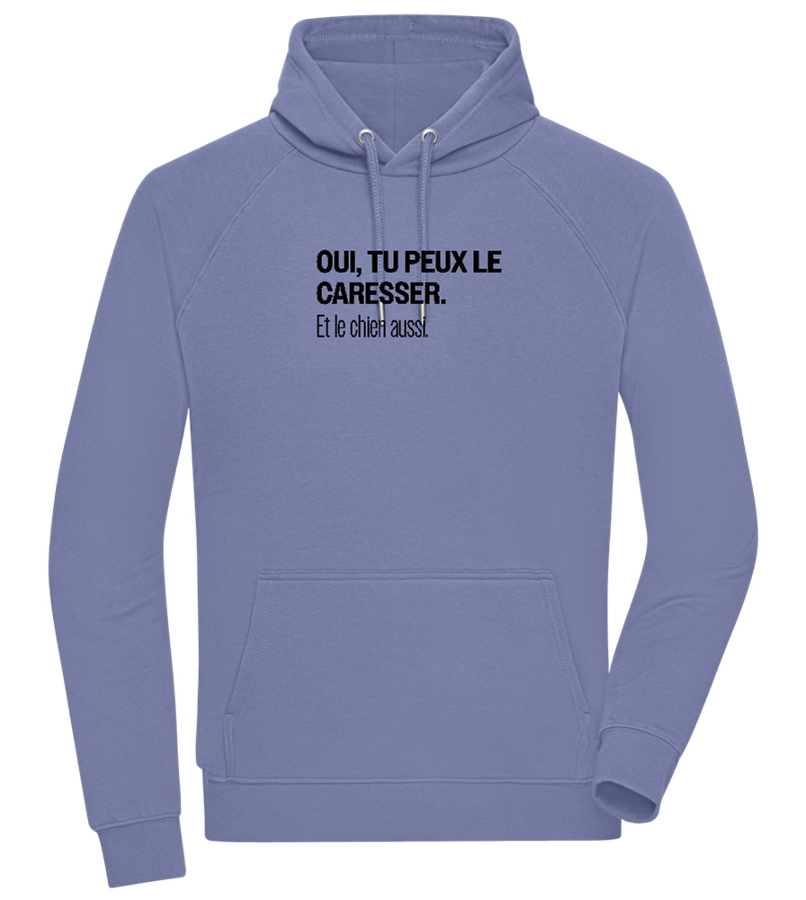 Tu Peux le Caresser Design - Comfort unisex hoodie_BLUE_front