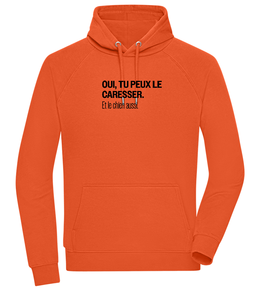 Tu Peux le Caresser Design - Comfort unisex hoodie_BURNT ORANGE_front