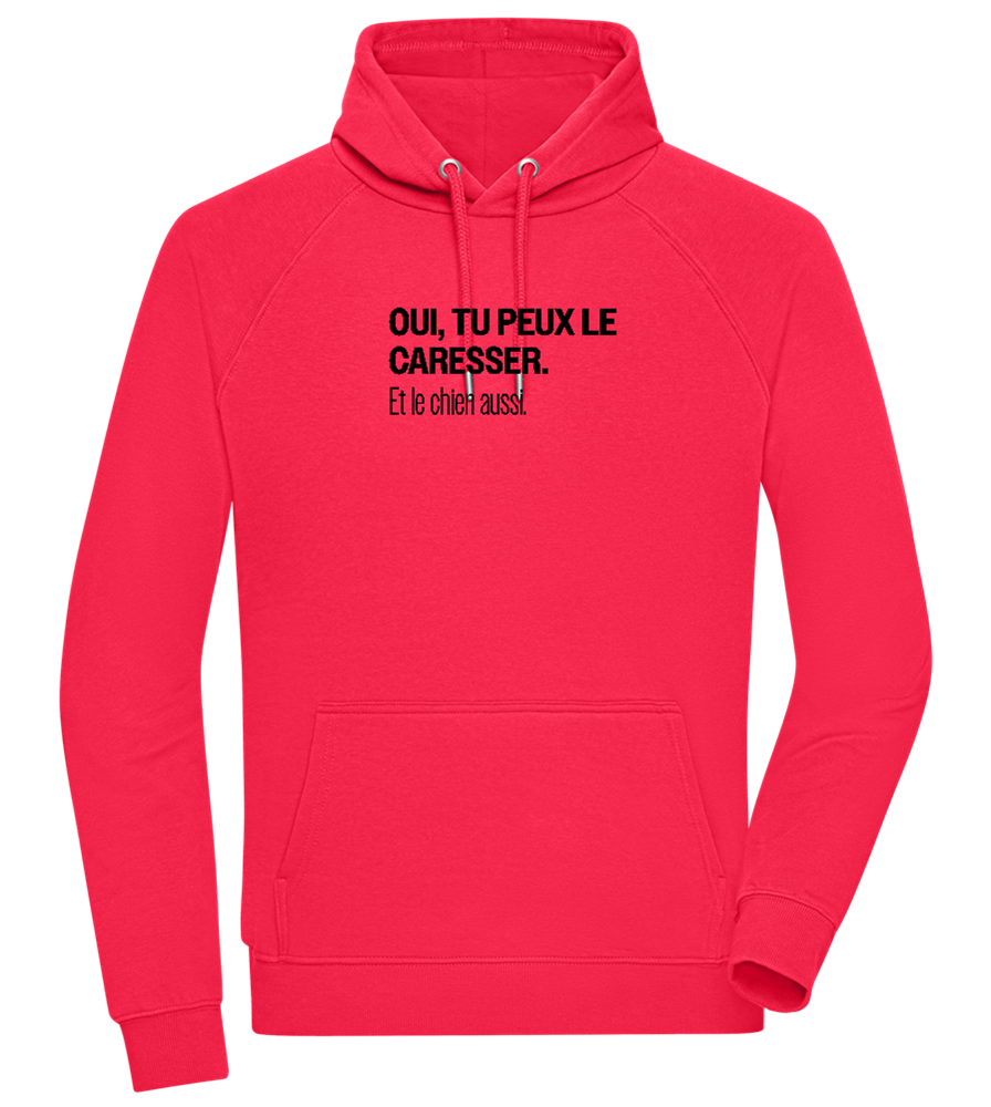 Tu Peux le Caresser Design - Comfort unisex hoodie_RED_front