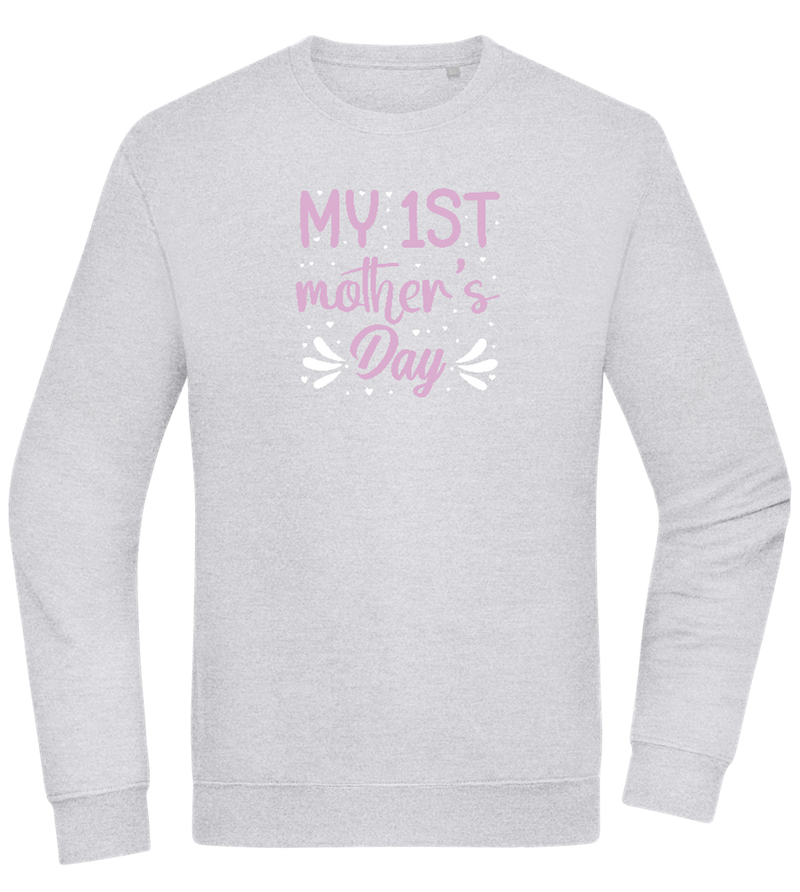 My 1st Mother's Day Design - Comfort Essential Unisex Sweater_ORION GREY II_front