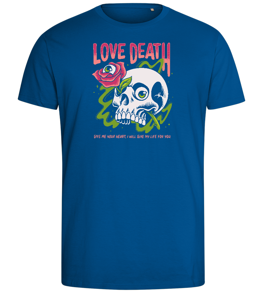 Skull Love Death Design - Comfort men's fitted t-shirt_ROYAL_front