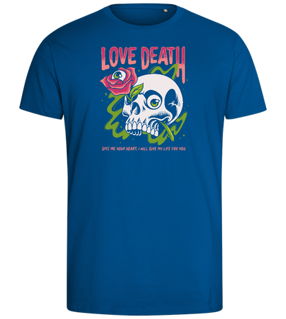 Skull Love Death Design - Comfort men's fitted t-shirt_ROYAL_front