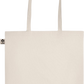 Zodiac Gemini Design - Basic organic cotton shopping bag_BEIGE_back