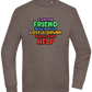 I am the Friend Design - Comfort Essential Unisex Sweater_CHARCOAL CHIN_front