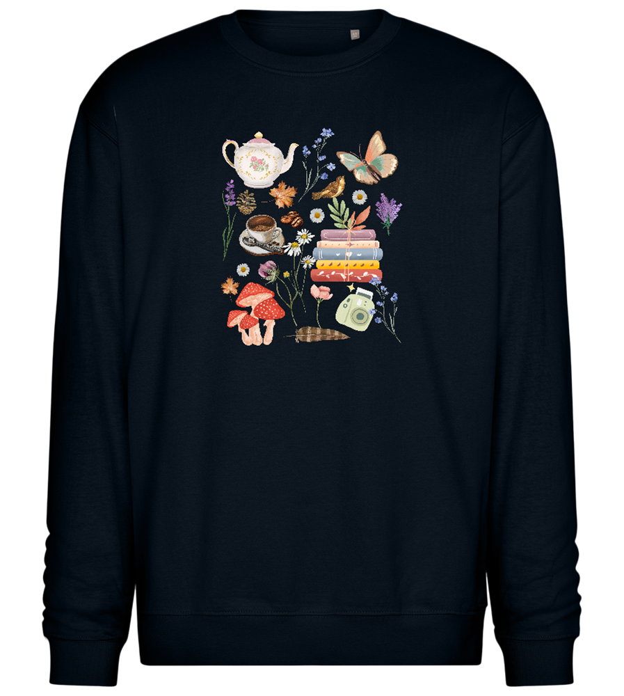 Autumn Vibes Design - Comfort Essential Unisex Sweater_BLACK_front