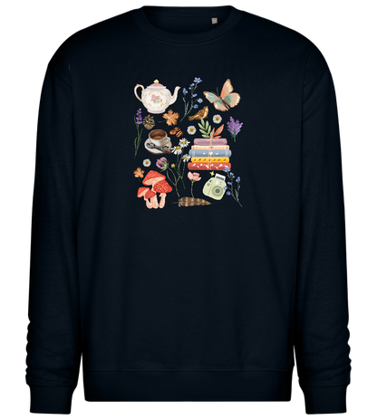 Autumn Vibes Design - Comfort Essential Unisex Sweater_BLACK_front