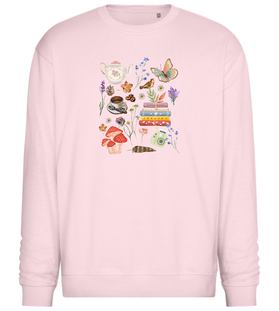 Autumn Vibes Design - Comfort Essential Unisex Sweater_LIGHT PEACH ROSE_front