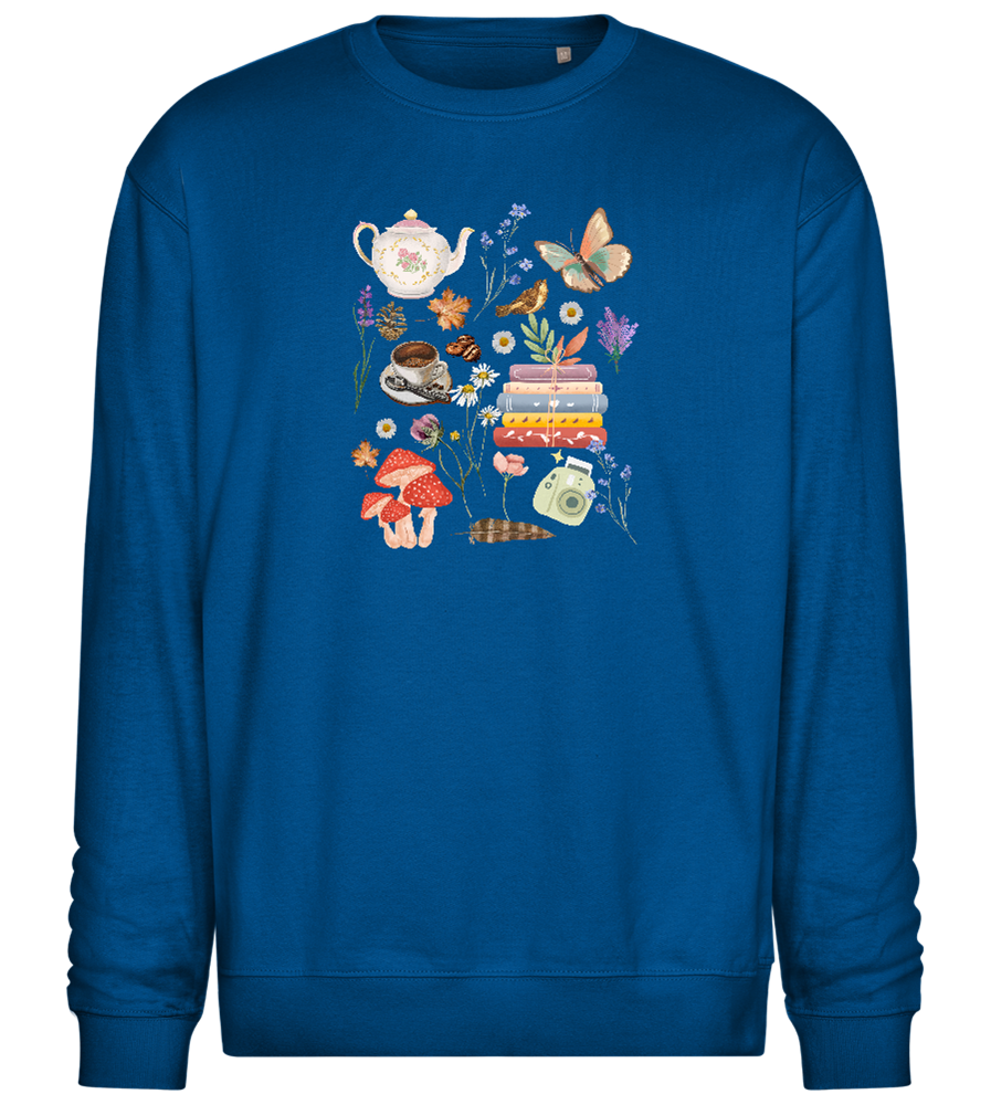 Autumn Vibes Design - Comfort Essential Unisex Sweater_ROYAL_front