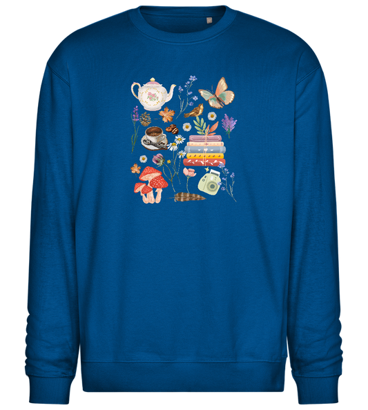 Autumn Vibes Design - Comfort Essential Unisex Sweater_ROYAL_front