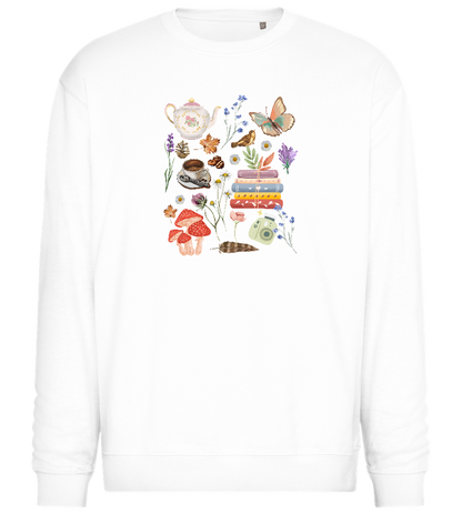 Autumn Vibes Design - Comfort Essential Unisex Sweater_WHITE_front