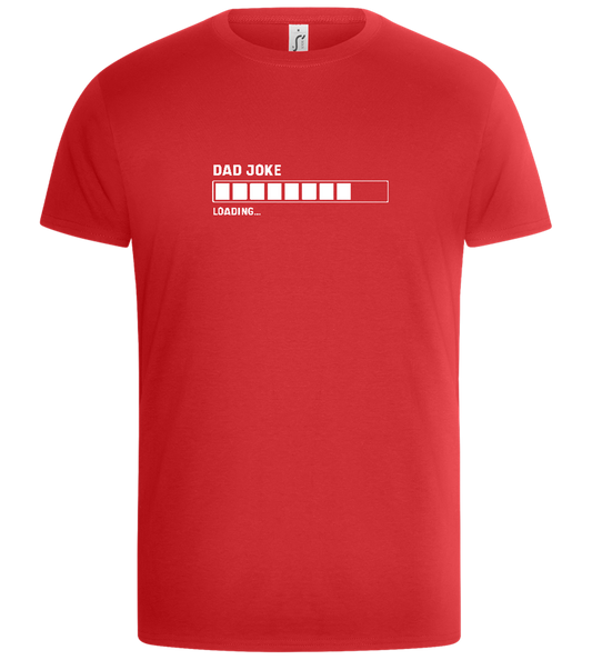 Dad Joke Loading Design - Basic Unisex T-Shirt_RED_front