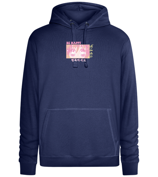 Be Happy Design - Premium unisex hoodie_DENIM CHINA_front