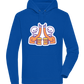 Two Skeleton Beers Design - Premium unisex hoodie_ROYAL_front