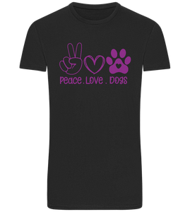 Peace Love Dogs Design - Basic Unisex T-Shirt