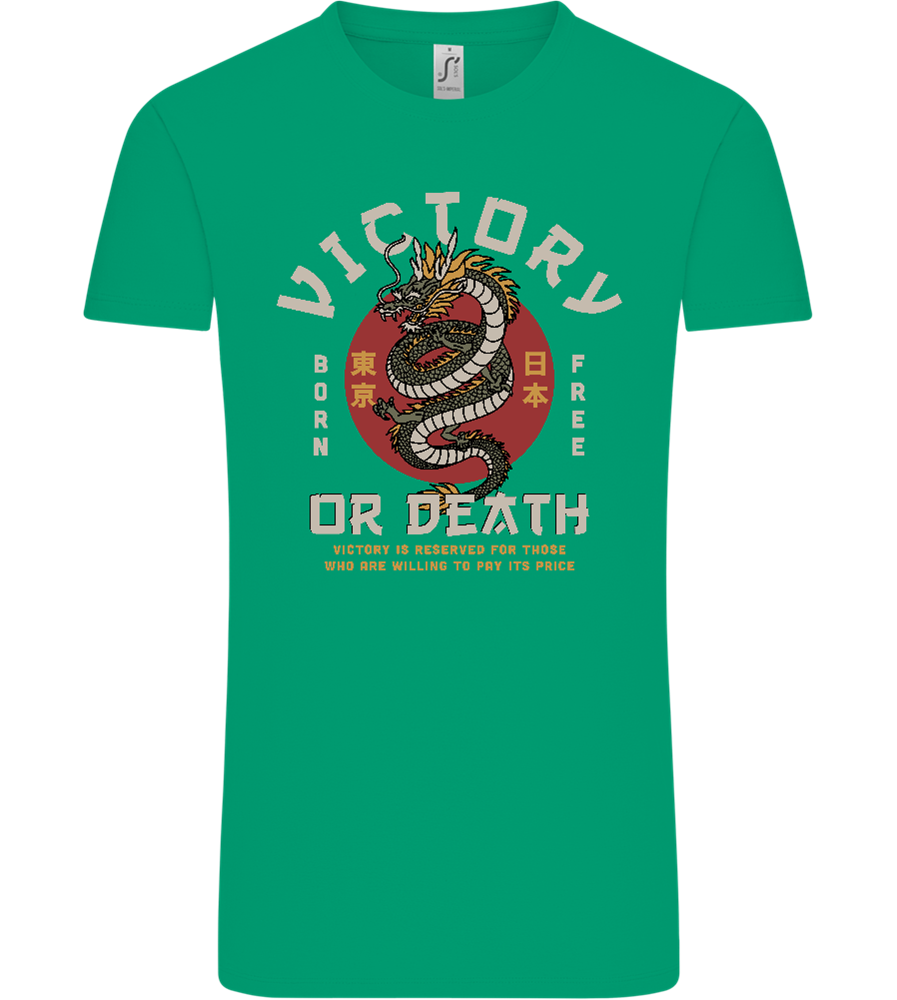 Victory Dragon Design - Comfort Unisex T-Shirt_SPRING GREEN_front