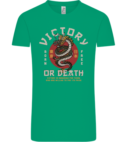 Victory Dragon Design - Comfort Unisex T-Shirt_SPRING GREEN_front