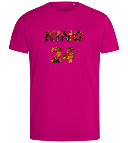 KING 24 Design - Comfort men's fitted t-shirt_FUCHSIA_front