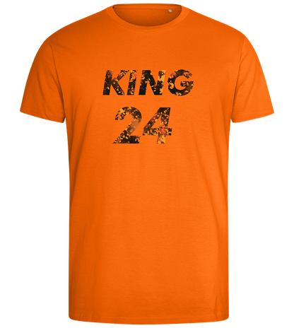 KING 24 Design - Comfort men's fitted t-shirt_ORANGE_front