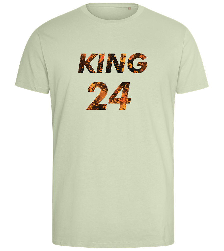 KING 24 Design - Comfort men's fitted t-shirt_SILESTONE_front