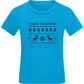 8-Bit Christmas Design - Comfort kids fitted t-shirt_TURQUOISE_front