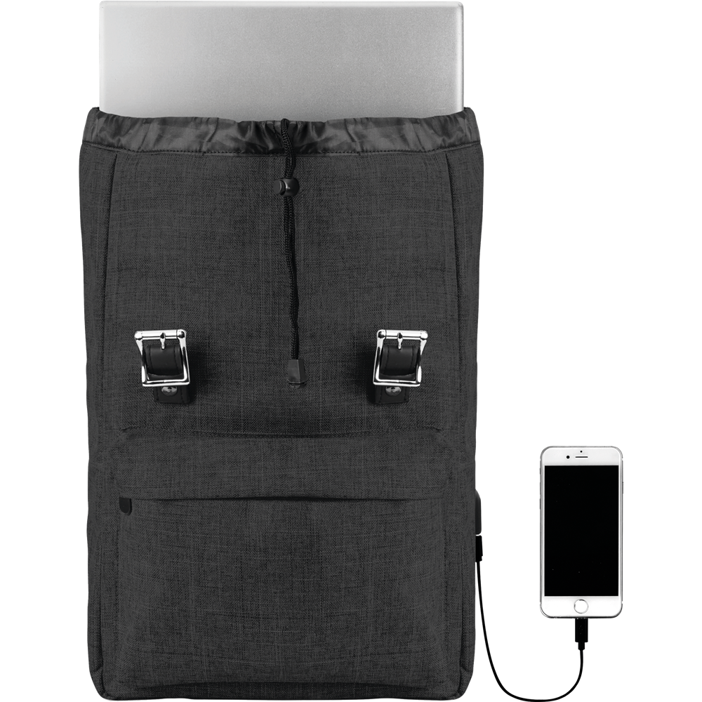 Laptop Backpack with USB (15")_BLACK_DETAILEDIMAGE_front_2