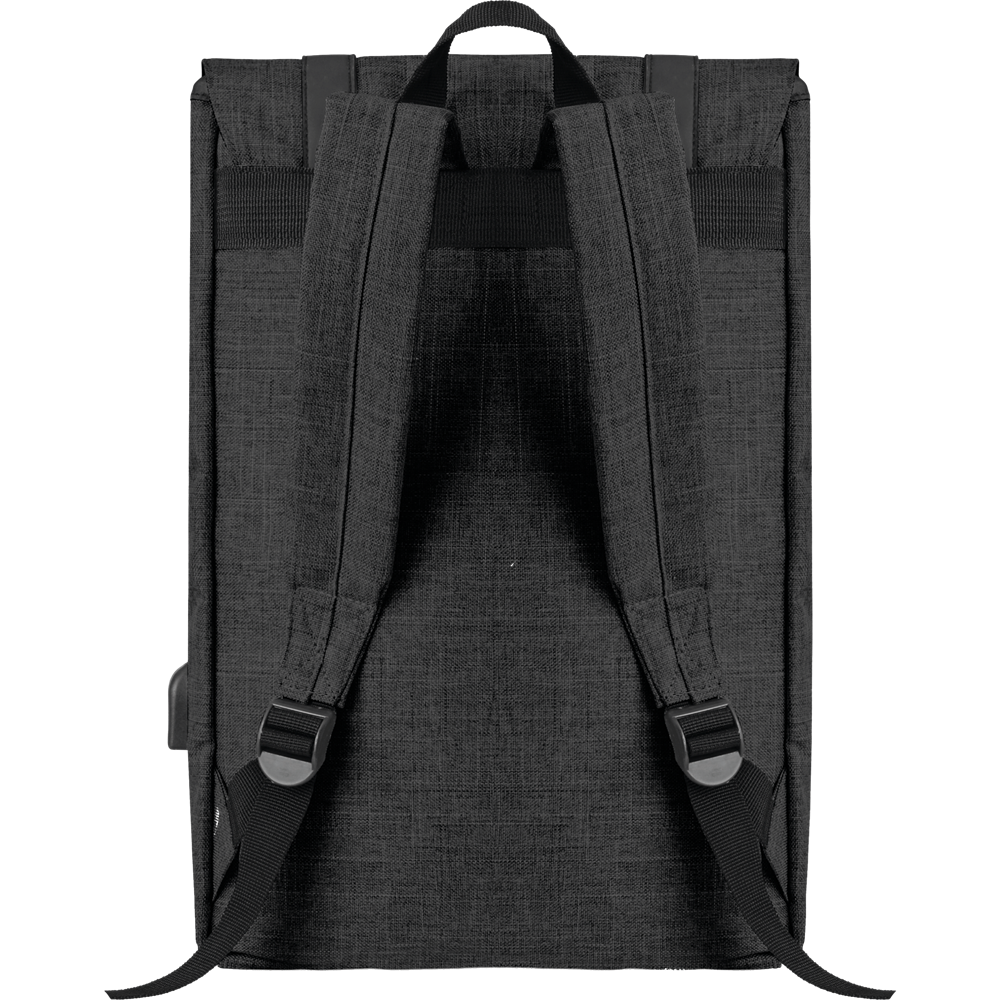 Laptop Backpack with USB (15")_BLACK_DETAILEDIMAGE_front_3
