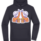 Two Skeleton Beers Design - Premium Essential Unisex Hoodie_FRENCH NAVY_front