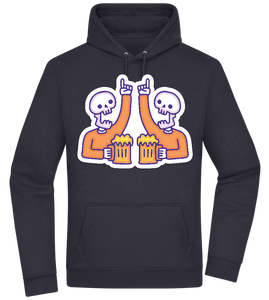 Two Skeleton Beers Design - Premium Essential Unisex Hoodie