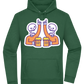 Two Skeleton Beers Design - Premium Essential Unisex Hoodie_GREEN BOTTLE_front