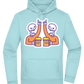 Two Skeleton Beers Design - Premium Essential Unisex Hoodie_POOL BLUE_front