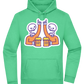 Two Skeleton Beers Design - Premium Essential Unisex Hoodie_SPRING GREEN_front